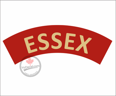'Essex Regiment' WWII Shoulder Flash Premium Vinyl Decal / Sticker
