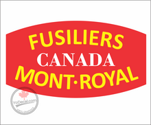 'Fusiliers Mont-Royal' WWII Shoulder Flash Premium Vinyl Decal / Sticker