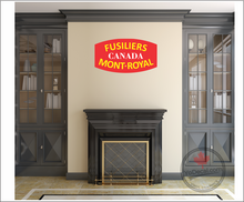 'Fusiliers Mont-Royal' WWII Shoulder Flash Premium Vinyl Decal / Sticker