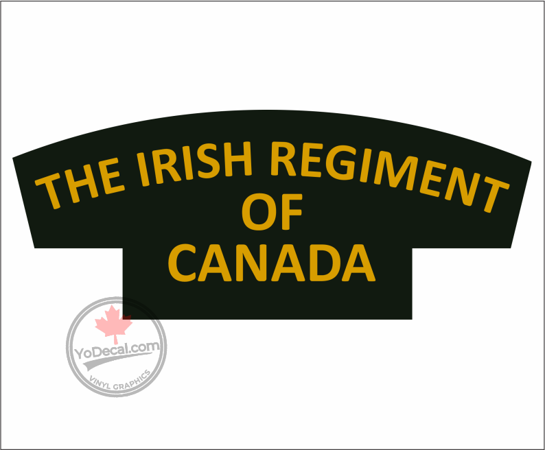 Irish Regiment WWII Shoulder Flash' Premium Vinyl Decal / Sticker ...