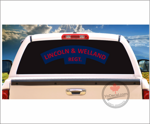 Lincoln & Welland Regiment WWII Shoulder Flash' Premium Vinyl Decal / Sticker