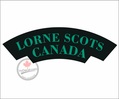 Lorne Scots WWII Shoulder Flash' Premium Vinyl Decal / Sticker