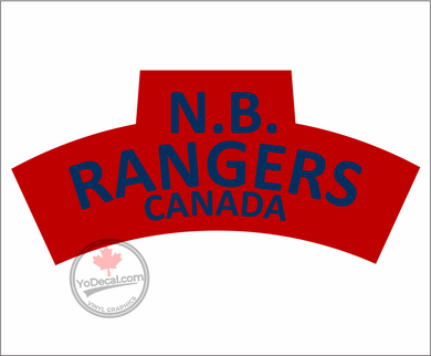 NB Rangers WWII Shoulder Flash' Premium Vinyl Decal / Sticker