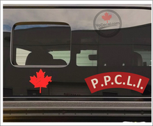 'Princess Patricia's Canadian Light Infantry' WWII Shoulder Flash' Premium Vinyl Decal / Sticker