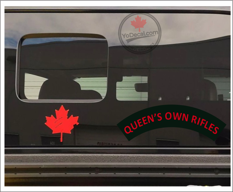 Queen's Own Rifles WWII Shoulder Flash' Premium Vinyl Decal / Sticker ...