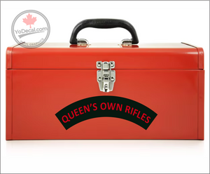 Queen's Own Rifles WWII Shoulder Flash' Premium Vinyl Decal / Sticker