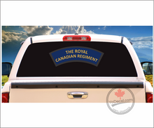 'Royal Canadian Regiment' WWII Shoulder Flash' Premium Vinyl Decal / Sticker