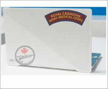 'Royal Canadian Army Medical Corps' WWII Shoulder Flash' Premium Vinyl Decal / Sticker