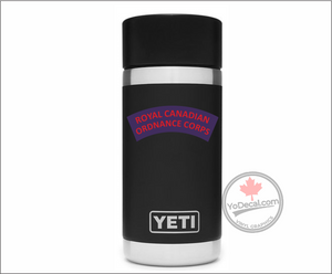 'Royal Canadian Ordnance Corps' WWII Shoulder Flash' Premium Vinyl Decal / Sticker