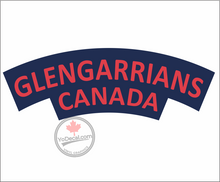 'Stormont, Dundas and Glengarry Highlanders' WWII Shoulder Flash' Premium Vinyl Decal / Sticker