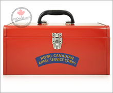 'Royal Canadian Army Service Corps' WWII Shoulder Flash' Premium Vinyl Decal / Sticker