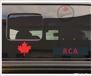 'Royal Canadian Artillery' WWII Shoulder Flash' Premium Vinyl Decal / Sticker