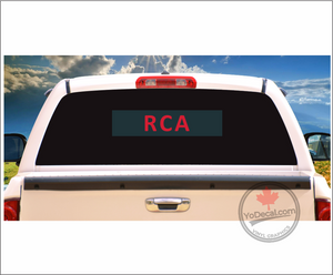 'Royal Canadian Artillery' WWII Shoulder Flash' Premium Vinyl Decal / Sticker