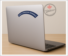 'Royal Canadian Signals' WWII Shoulder Flash Premium Vinyl Decal / Sticker