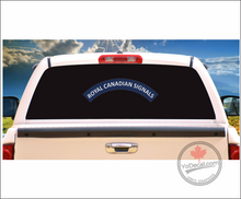 'Royal Canadian Signals' WWII Shoulder Flash Premium Vinyl Decal / Sticker