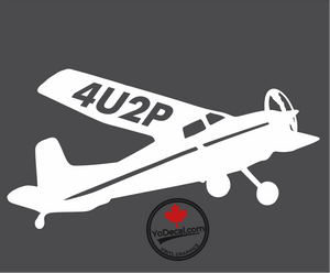 '4U2P Cessna Washroom' Premium Vinyl Decal / Sticker