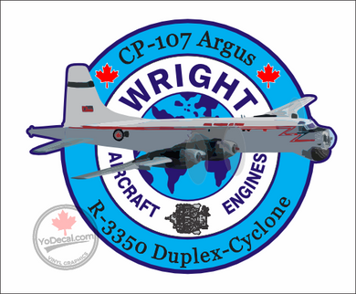 'Wright Aircraft Engines CP-107 Argus R-3350 Duplex Cyclone' Premium Vinyl Decal Sticker