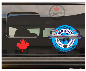 'Wright Aircraft Engines CP-107 Argus R-3350 Duplex Cyclone' Premium Vinyl Decal Sticker