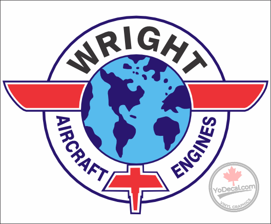 Wright Aircraft Engines Tribute Logo Vinyl Decal Sticker – YoDecal.com