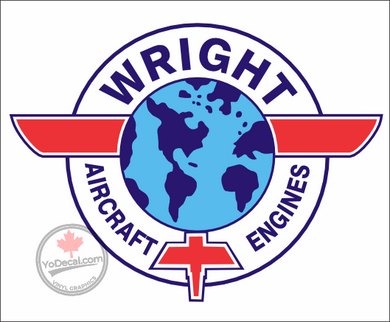 'Wright Aircraft Engines Tribute Logo' Premium Vinyl Decal Sticker
