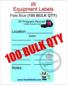 Customizable Waterproof Panel Labels for Infrared (IR) Thermal Imaging