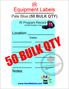 Customizable Waterproof Panel Labels for Infrared (IR) Thermal Imaging