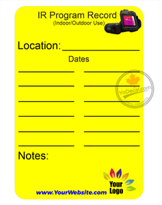 Customizable Waterproof Panel Labels for Infrared (IR) Thermal Imaging