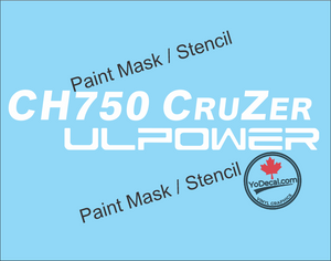 'CH 750 CRUZER UL POWER (PAIR)' Premium Vinyl Decal Sticker