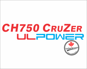 'CH 750 CRUZER UL POWER (PAIR)' Premium Vinyl Decal Sticker