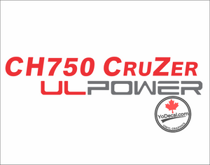 'CH 750 CRUZER UL POWER (PAIR)' Premium Vinyl Decal Sticker