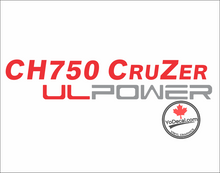 'CH 750 CRUZER UL POWER (PAIR)' Premium Vinyl Decal Sticker