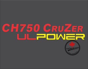 'CH 750 CRUZER UL POWER (PAIR)' Premium Vinyl Decal Sticker