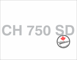 'CH 750 SD (PAIR)' Premium Vinyl Decal Sticker