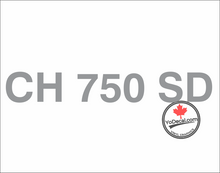 'CH 750 SD (PAIR)' Premium Vinyl Decal Sticker