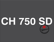 'CH 750 SD (PAIR)' Premium Vinyl Decal Sticker