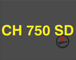 'CH 750 SD (PAIR)' Premium Vinyl Decal Sticker