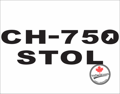 'CH-750 STOL (PAIR)' Premium Vinyl Decal Sticker