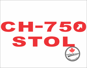 'CH-750 STOL (PAIR)' Premium Vinyl Decal Sticker