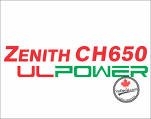 'Zenith CH 650 UL POWER (PAIR)' Premium Vinyl Decal Sticker