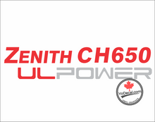 'Zenith CH 650 UL POWER (PAIR)' Premium Vinyl Decal Sticker