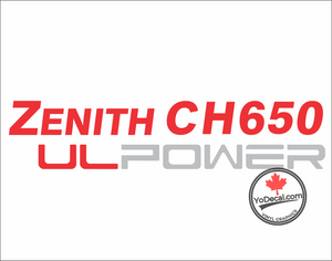 'Zenith CH 650 UL POWER (PAIR)' Premium Vinyl Decal Sticker