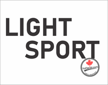 'Light Sport (PAIR)' Premium Vinyl Decal Sticker