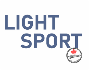 'Light Sport (PAIR)' Premium Vinyl Decal Sticker