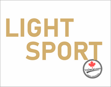 'Light Sport (PAIR)' Premium Vinyl Decal Sticker