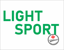 'Light Sport (PAIR)' Premium Vinyl Decal Sticker