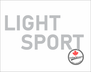 'Light Sport (PAIR)' Premium Vinyl Decal Sticker