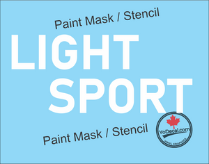 'Light Sport (PAIR)' Premium Vinyl Decal Sticker