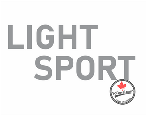 'Light Sport (PAIR)' Premium Vinyl Decal Sticker