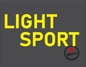 'Light Sport (PAIR)' Premium Vinyl Decal Sticker