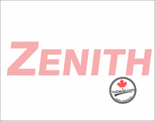 'Zenith Aircraft Company Letter Tribute' Premium Vinyl Decal Sticker